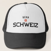 Distressed Bern Schweiz (Schweiz) Truckerkappe (Vorderseite)