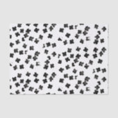 Distressed Black Cross Tissue Paper Seidenpapier (Vorderseite)