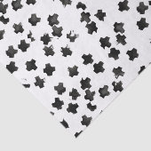 Distressed Black Cross Tissue Paper Seidenpapier (Ausschnitt)