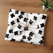 Distressed Black Cross Tissue Paper Seidenpapier