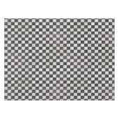 Distressed Checkerboard Pattern Tischdecke (Vorderseite (Horizontal))