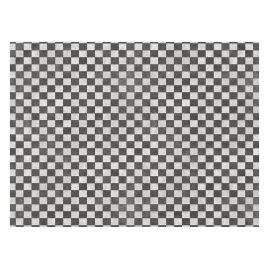 Distressed Checkerboard Pattern Tischdecke (Vorderseite (Horizontal))