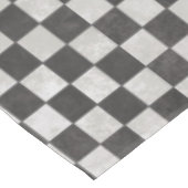 Distressed Checkerboard Pattern Tischdecke (Schrägansicht)