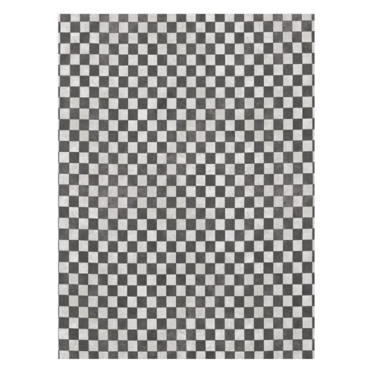 Distressed Checkerboard Pattern Tischdecke (Vorderseite)