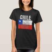 Distressed Chile Flag Graphic for Men Women Hispan T-Shirt (Vorderseite)