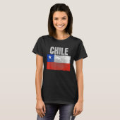 Distressed Chile Flag Graphic for Men Women Hispan T-Shirt (Vorne ganz)