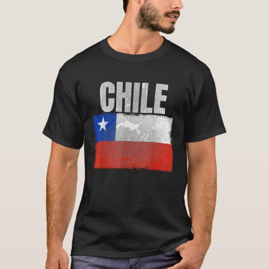 Distressed Chile Flag Graphic for Men Women Hispan T-Shirt (Vorderseite)