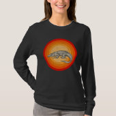 Distressed Crocodiles  Retro Style T-Shirt (Vorderseite)