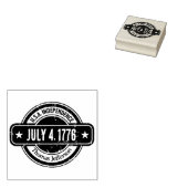 Distressed Custom Independence U.S. History Dates Gummistempel (Stempel)