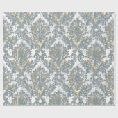 Distressed Damast-Muster Geschenkpapier (Flach)
