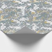 Distressed Damast-Muster Geschenkpapier (Ecke)