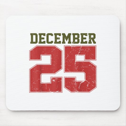 Distressed December 25  Mousepad (Vorne)