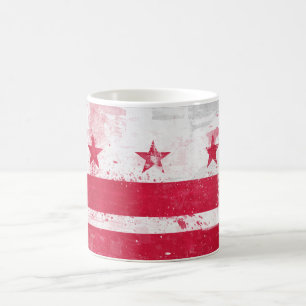 Distressed District of Columbia Flag Kaffeetasse