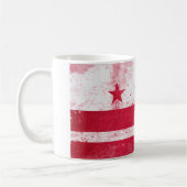 Distressed District of Columbia Flag Kaffeetasse (Links)