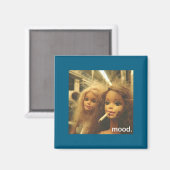 Distressed Doll Face Meme Premium Magnet (Vorderseite/Rückseite)
