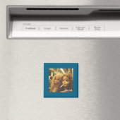 Distressed Doll Face Meme Premium Magnet (In Situ (Geschirrspüler))