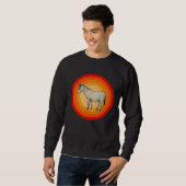 Distressed Donkey  Retro Style Sweatshirt (Vorne ganz)