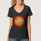 Distressed Donkey Retro Style T-Shirt (Vorderseite)