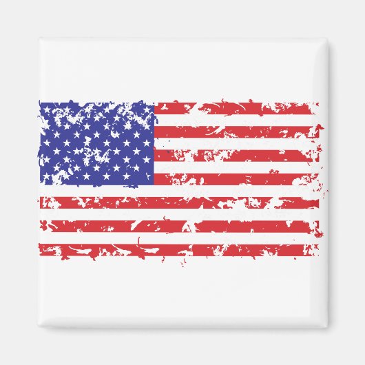 Distressed-Flag-Horizontal Magnet (Vorne)
