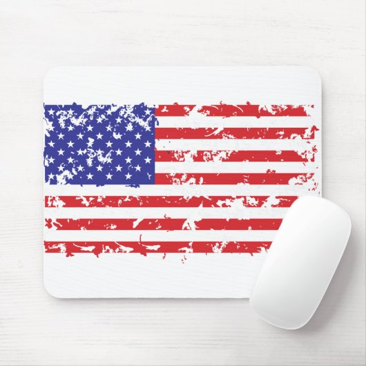 Distressed-Flag-Horizontal Mousepad (Mit Mouse)