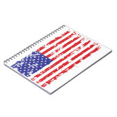 Distressed-Flag-Horizontal Notizblock (Linke Seite)