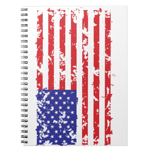 Distressed-Flag-Horizontal Notizblock (Vorderseite)