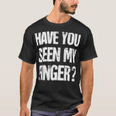 Distressed Funny Cut Off Missing Finger T-Shirt (Vorderseite)