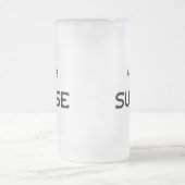 Distressed Geneve Suisse (Genfer Schweiz) Mattglas Bierglas (Mittel)