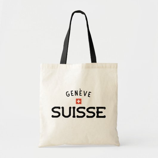 Distressed Geneve Suisse (Genfer Schweiz) Tragetasche (Vorne)