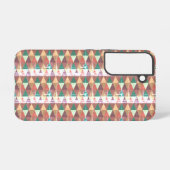 Distressed Geometric Boho Muster Galaxy S22 Hüllen Samsung Galaxy Hülle (Rückseite (Horizontal))