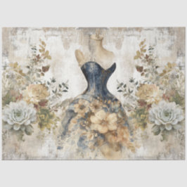 Distressed Girly Ephemera Floral Collage Scrapbook Seidenpapier