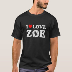 Distressed Grunge Worout Style I Liebe Zoe T-Shirt