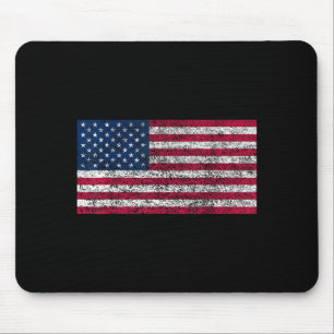 Distressed Herren Damen USA Amerikanische Flagge S Mousepad
