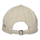 Distressed loyal Mob saint laurent sand Bestickte Baseballkappe (Rückseite)