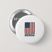 Distressed Merica Flagge Patrioten Vector-Shirt-De Button (Vorne & Hinten)