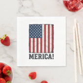 Distressed Merica Flagge Patriotisches Vektor-Shir Serviette (Beispiel)