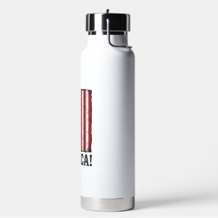 Distressed Merica Flagge Patriotisches Vektor-Shir Trinkflasche
