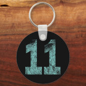DISTRESSED NUMMER 11 SCHLÜSSELANHÄNGER (Vorderseite)
