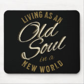 Distressed Old Soul In A New World Country Bluegr Mousepad (Vorne)
