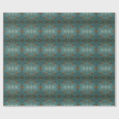 Distressed Patina Copper Vintage Ephemera  Geschenkpapier (Flach)