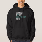 Distressed Receptionis Husband Daddy Receptionist Hoodie (Vorderseite)