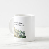 Distressed Retro Chess Teile in a Row Chess Quote Kaffeetasse (Vorderseite Links)