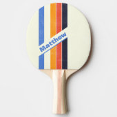 Distressed Retro fünf Strichen mit Name Tischtennis Schläger (Vorderseite)
