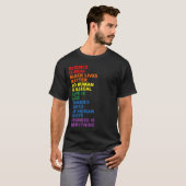 Distressed Science Is Real Black Lives Matter LGBT T-Shirt (Vorne ganz)