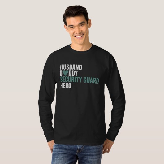 Distressed Security Guard  Husband Daddy Security  T-Shirt (Vorne ganz)