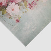 Distressed Shabby Chic Flowers on Edge Seidenpapier (Ausschnitt)