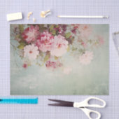 Distressed Shabby Chic Flowers on Edge Seidenpapier (Handwerk)