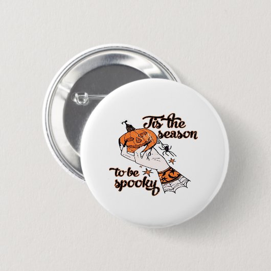 Distressed Spooky Season Button (Vorne & Hinten)