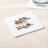 Distressed Spooky Season Rechteckiger Pappuntersetzer (angewinkelt)