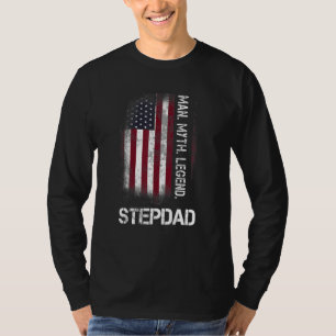 Distressed Stiefvater Mann Mythos Legende Opa Vint T-Shirt